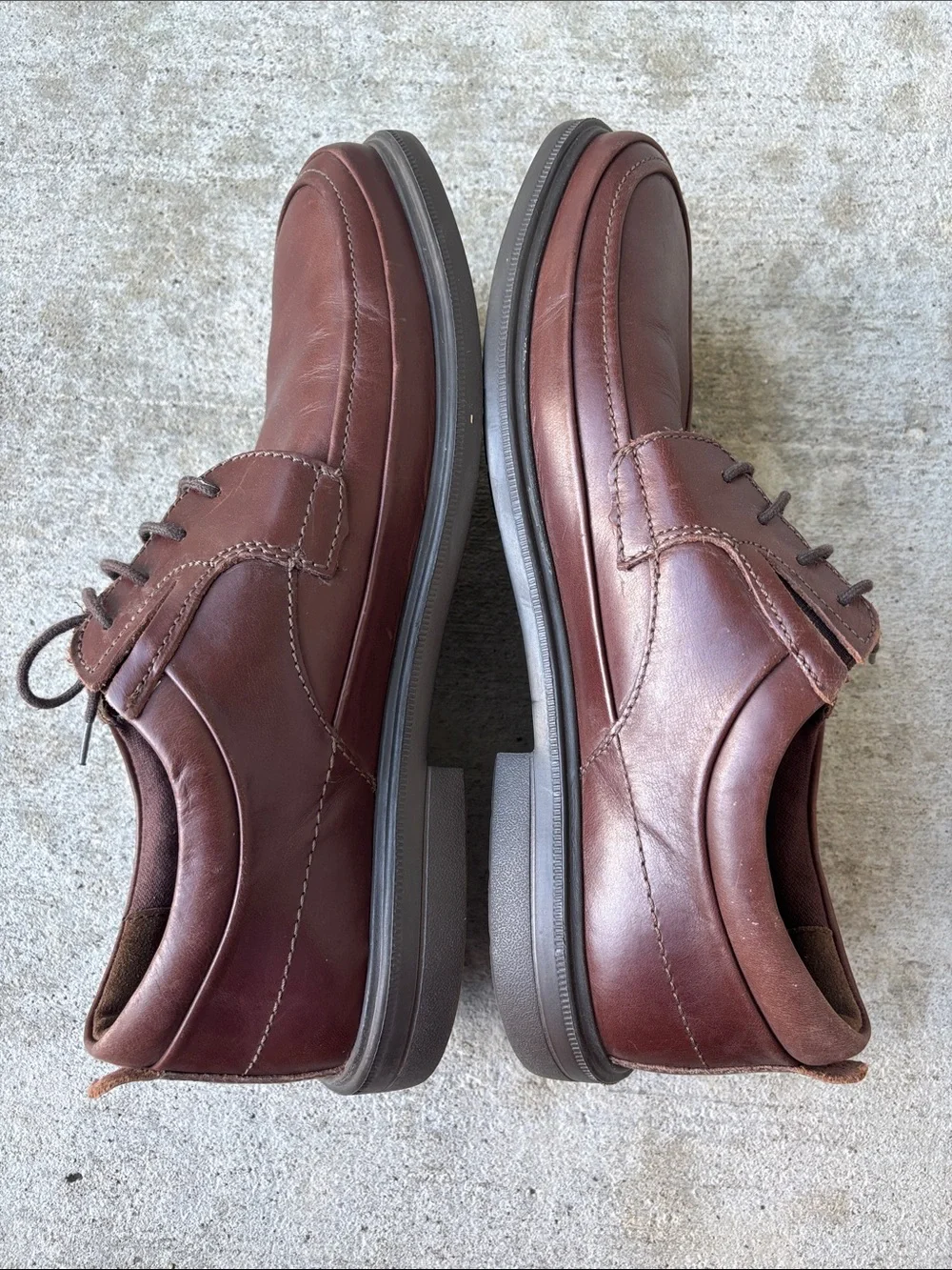 Hush Puppies Men's Dark Brown Leather Lace-Up Derby